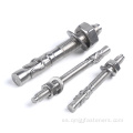 S304Wedge Anchor Bolt con Nutbolt con NutandWasher